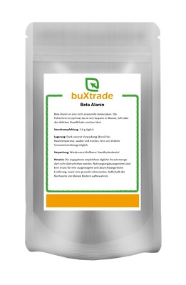 2x 1kg | Beta Alanin | Ausdauer | Carnosin | Kraft | Nahrungsergänzungsmittel
