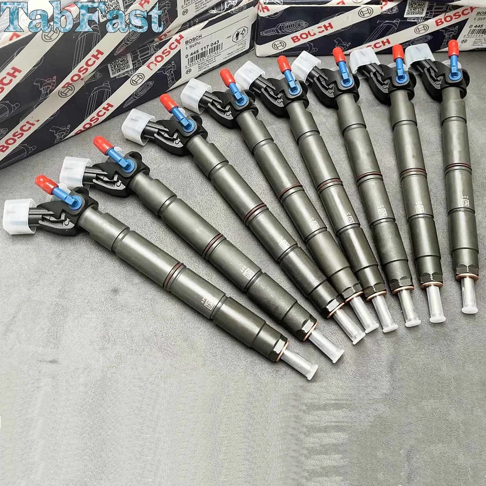 8 × Fuel Injector 0445117043 For 15-19 Powerstroke F250 F350 Super Duty 6.7L Foto 2 de 4