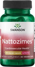 Swanson Triple-Strength Nattozimes 195 Milligrams/6750 60 Count (Pack of 1) 
