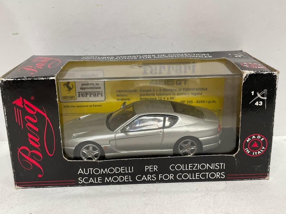 BANG Ferrari 456 GT Stradale Metallic Grey 1:43 Diecast
