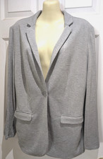 Philosophy Gray One-Button Relaxed Blazer Women  s Large  L Rayon NWT