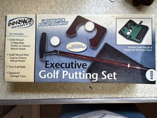Innova Sports Executive Golf Putting Set Putter Cup 2 Balls Zippered Case