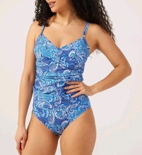 Ruth Langsford Holiday Shop Tankini Set, Blue Paisley, UK 18 BNWT RRP £63