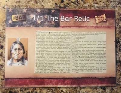 2018 The Bar Pieces of the Past - Sitting Bull - American Icon - 5x7 1/1!  