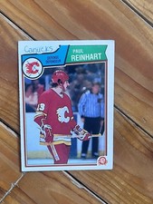 1983-84  OPC  # 91 PAUL REINHART    CALGARY FLAMES