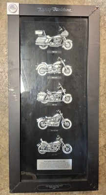 Harley Davidson 2007 Holiday Heritage Collection Bikes Of The 80s Pewter Display