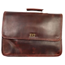 Levinson Leather Goods Bag Parker Buffalo Leather Messenger Bag