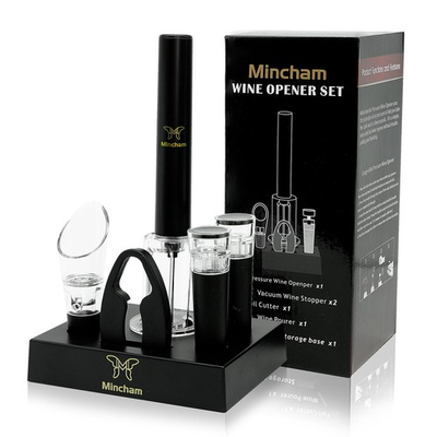 #ad Air Pressure Wine Bottle Opener with Foil Cutter Wine Aerator Pourer 2 Vacu... $19.22