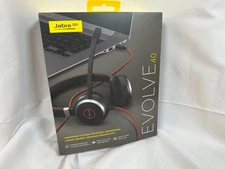 Jabra Evolve 40 Wired Stereo USB Headset HSC017 W/ Controller ENC010