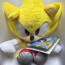Peluche SUPER SONIC 35th Anniversary Sonic The Hedgehog Jakks Pacific NUOVO CON ETICHETTE