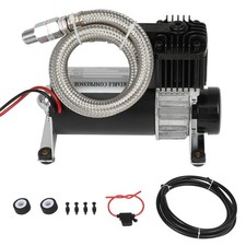 Black Air Compressor Kit For Train Horns Air Horn Air Suspension Kit 130psi 12v