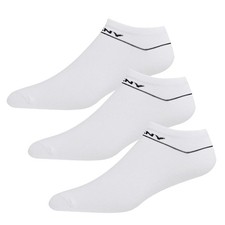 DKNY Damen Sneaker Socken Schwarz 3er Pack Gr. 37-40 Komfortabel