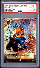 2025 DISNEY LORCANA EN 9-FABLED ENCHANTED 224 BEAST - GRACIOUS PRINCE PSA 10