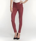 David Lerner DAL0391 Front Zip Faux Suede Merlot Leggings Pants Size M NWT — photo 1