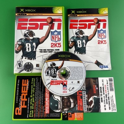 ESPN NFL 2K5 (Microsoft Xbox, 2004) Complete with Inserts