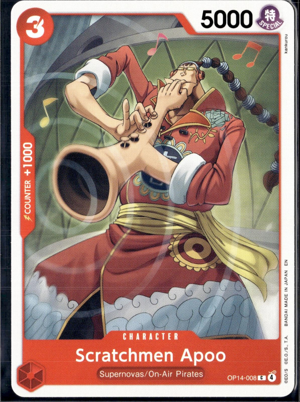 Scratchmen Apoo OP14-008 The Azure Sea's Seven One Piece NM