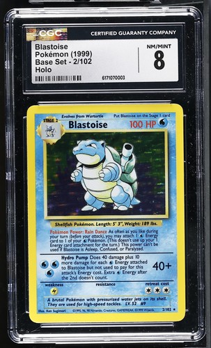 Blastoise graded CGC 8 for sale on eBay