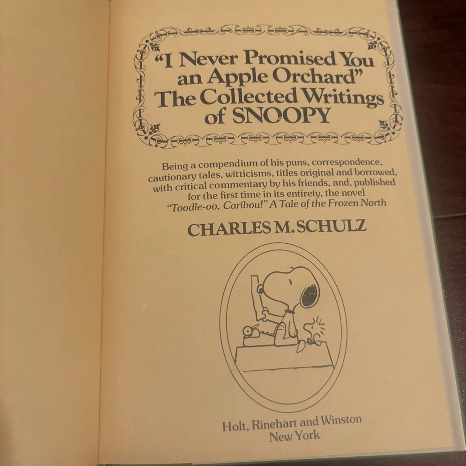 Я никогда не обещал вам яблоневый сад Чарльз М. Шульц 1976 в твердом переплете Снупи - Изображение 4 из 4
