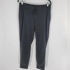 Athleta Womens Black Drawstring Waist Tapered Leg Jogger Pants Size 8