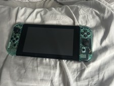 Nintendo Switch Console With Clear Green Casing