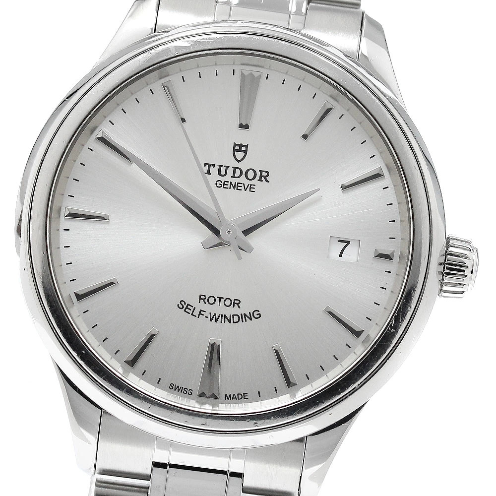 Tudor 12500 Style Date Automatic Men's Watch with Warranty Card From Japan