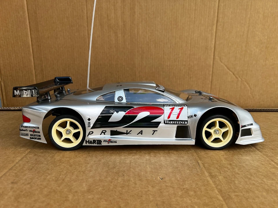 Tamiya TA03F Pro Chassis 1/10 + Carson Lexan C‑Class GT‑R Karosserie – 90er - Bild 2 von 4