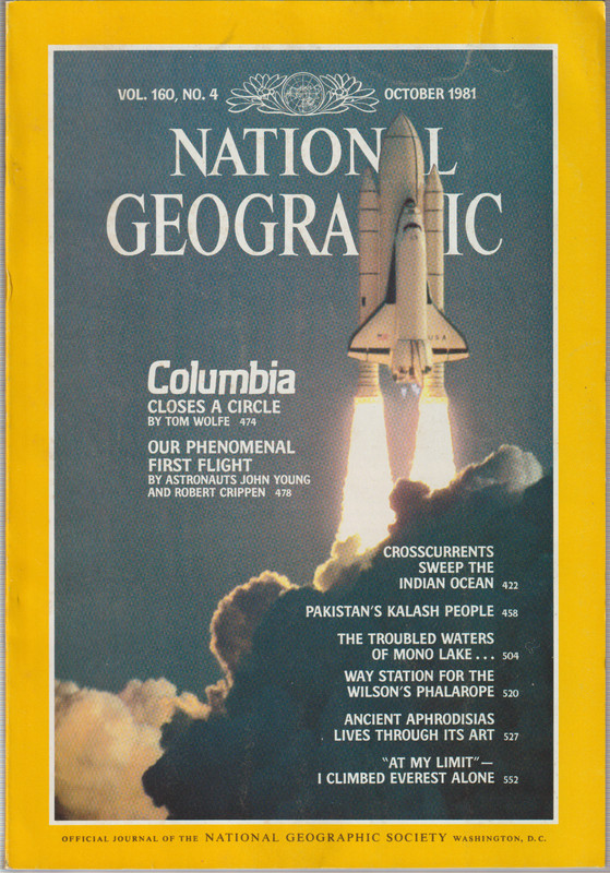 NATIONAL GEOGRAPHIC (COLUMBIA & PAKISTAN'S KALASH PEOPLE) OCTOBER 1981 MAGAZINE