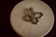 RETIRED James Avery Linked Hearts Butterfly Sterling Silver 925 Necklace Pendant