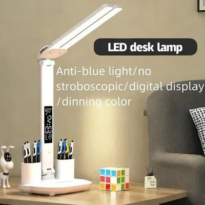 LED Schreibtischlampe Tischleuchte klappbar Touch Dimmer USB kompatibel Smartphone