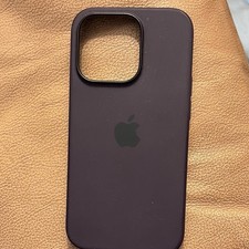 Apple iPhone 14 Pro Back Case Cover-Plum, Silicone/Gel/Rubber Matte Slim Finish