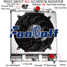Radiateur Shroud Fan Pour 1992-2000 HONDA CIVIC EJ/EK DEL SOL EG INTEGRA B16 MT