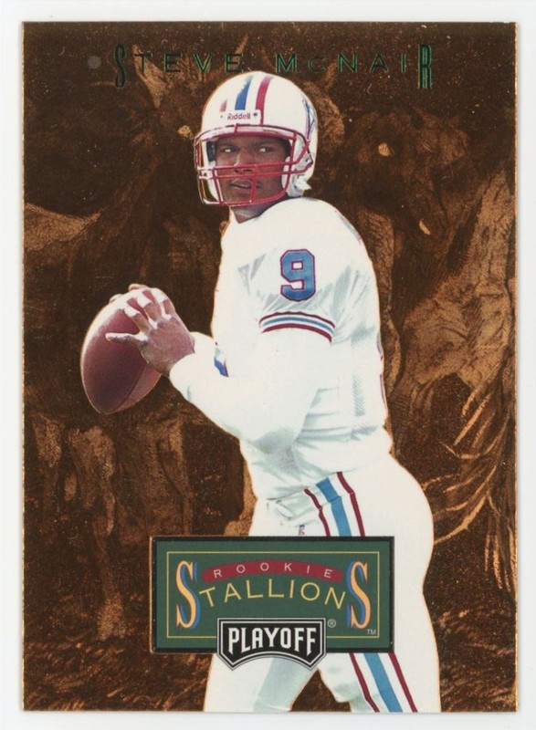 1996 Playoff Rookie Stallions Bronze Steve McNair Houston Oilers #RS-10 A6