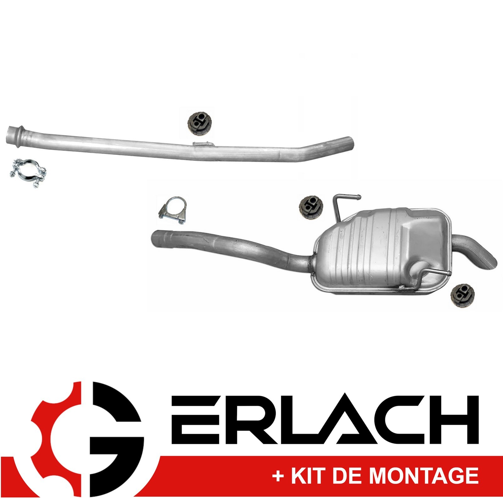 Silencieux échappement pour Citroën C8 et Peugeot 807 2.0 HDi - Référence 5492