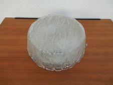 Deckenlampe Eisglas Wandlampe 60er 70er Jahre  (B)