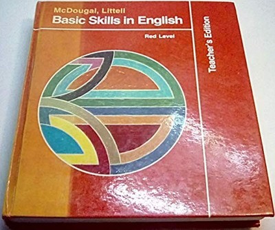 BASIC SKILLS IN ENGLISH RED LEVEL TEACHER'S EDITION BY JOY By Joy Littell *VG+*