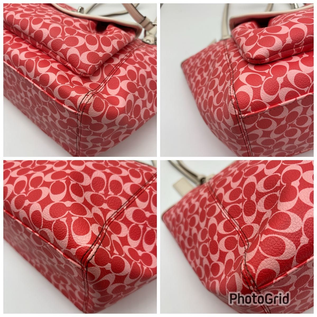 COACH Signature Tote Bag Pink F17433 11a thumbnail 6