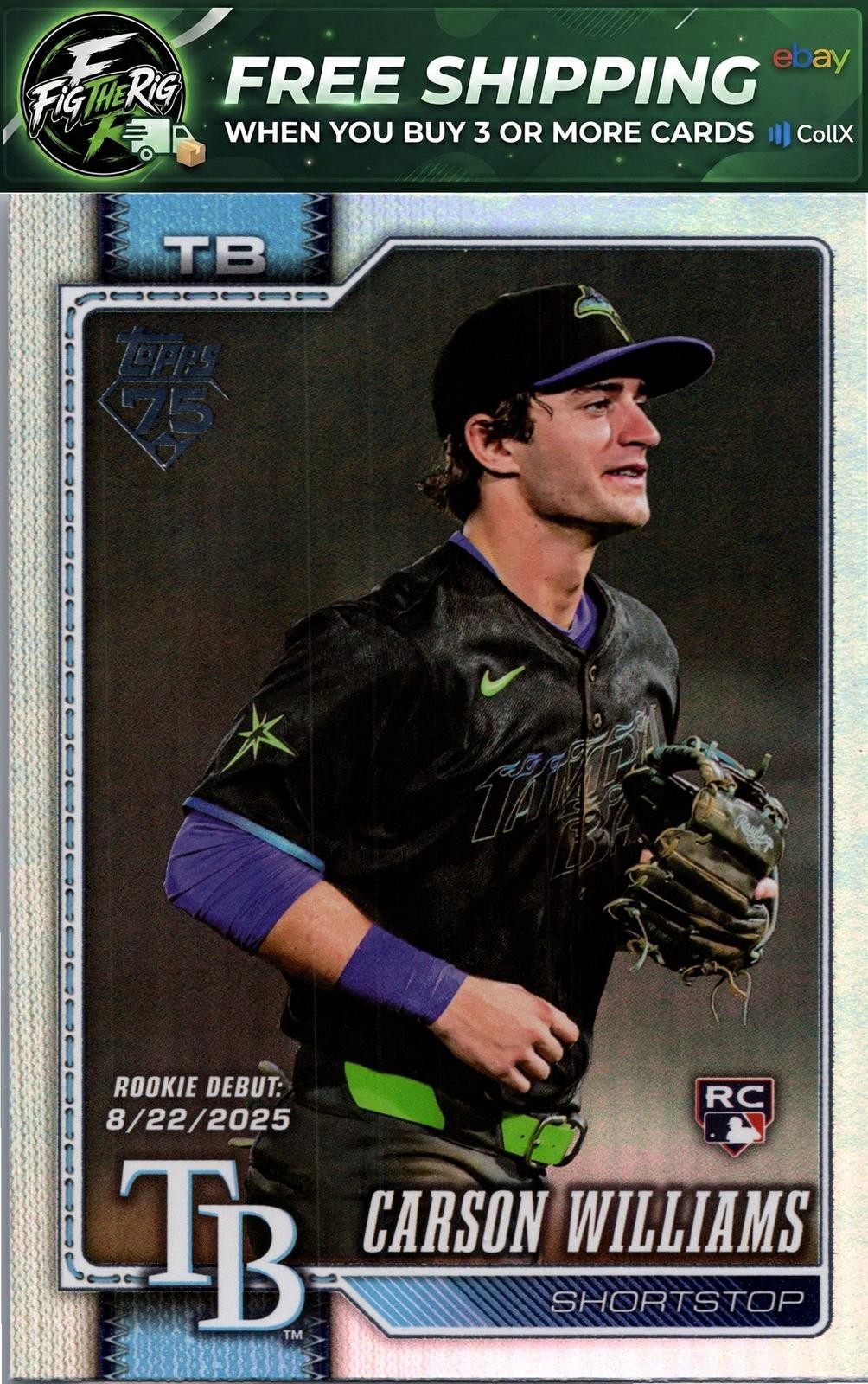 2026 Topps Update #US49 Carson Williams Rainbow Foil