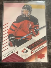 Tij Iginla  2024 Team Canada Hockey #92 Pride Of The Program red foil