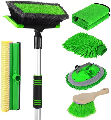 #ad Long handled car wash brush kit. $54.82