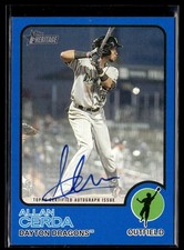 2022 Topps Heritage Minor League Real One Autographs Blue Border Allan Cerda