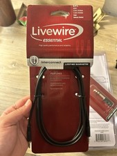 Livewire Essential Interconnect Cable 3.5 mm TRS Male to 1/4 TRS Male 10 ft. Blk