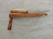 J Marttiini Rapala FINLAND -Fishing -Filet Knife & Leather Sheath 11"  NEW