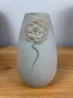 Weller L’art Nouveau Pottery 5.25 Flower In Relief Matte Glaze Vase circa 1903