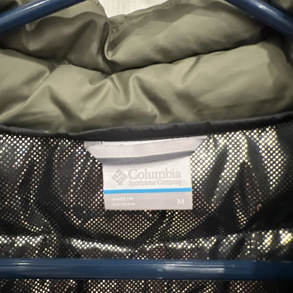 Chaqueta Chaleco Columbia Powder Lite Para Hombre Verde, Aislante, Omni-Calor Talla Grande Foto 2 de 4