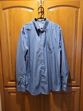 L.L.Bean Light Blue Oxford Button-Down Shirt Traditional Fit 100 Cotton 17/37