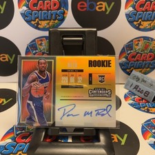 2017-18 Panini Contenders Davon Reed 09/10 Phoenix Suns Gold Prizm Auto Card