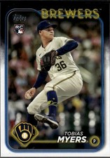 Tobias Myers 2024 Topps Update Milwaukee Brewers Rookie #US299