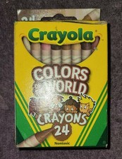 CRAYOLA COLORS OF THE WORLD CRAYONS 24PC SKIN/HAIR/EYES/MULTICULTURAL/DIVERSITY