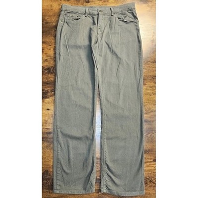 Mott & Bow Men's Jeans Size 35x32 Straight Slim Olive Jeans