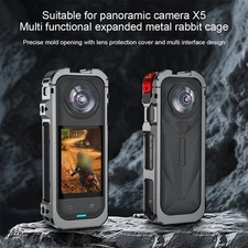 Efficient Camera Cage for Insta360 X5 with Quick Release & Compact Design